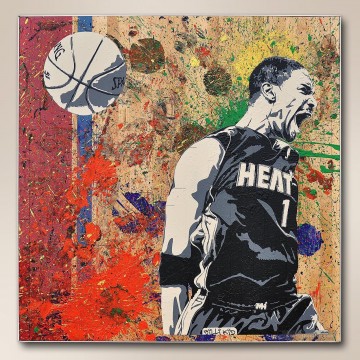 Basketball 14 impressionistische Ölgemälde